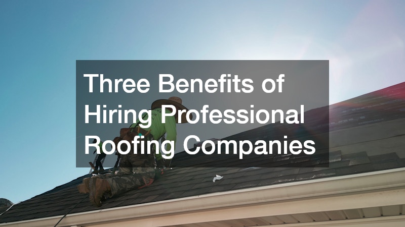 Three Benefits of Hiring Professional Roofing Companies